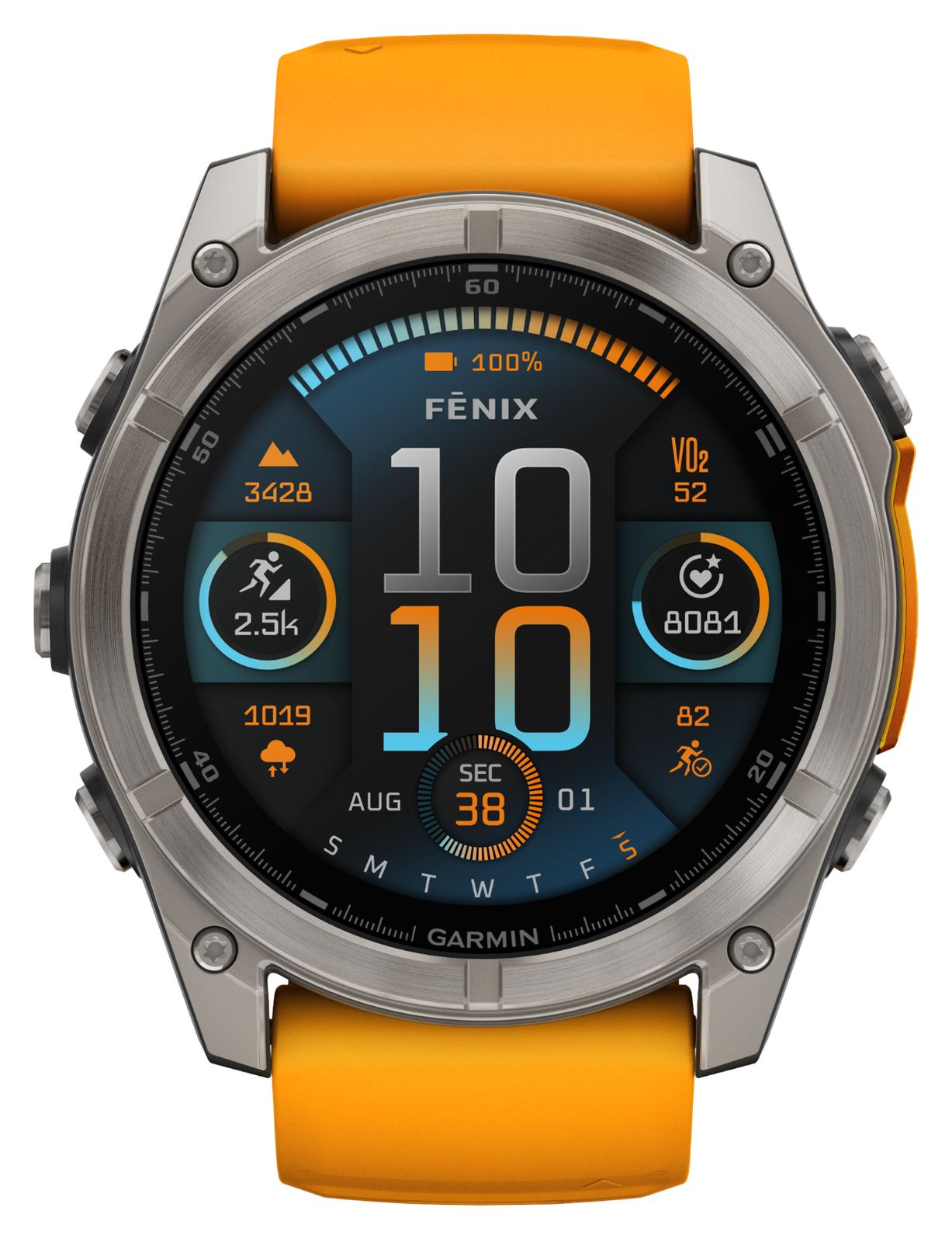 Garmin 010-02905-11 Fenix 8 51mm AMOLED Sapphire Premium Watch