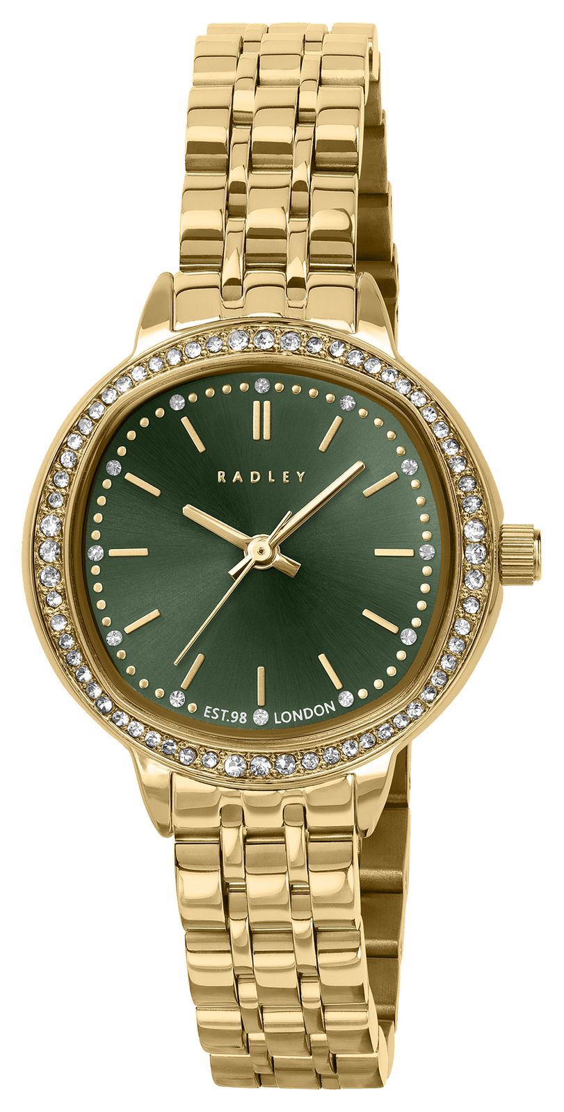 Radley RY4686 Crystal-Set Three-Hand Quartz (28mm) Cactus- Watch