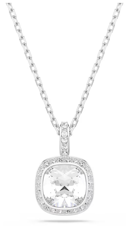 Swarovski 5754340 Una Angelic pendant, Cushion cut, White, Jewellery