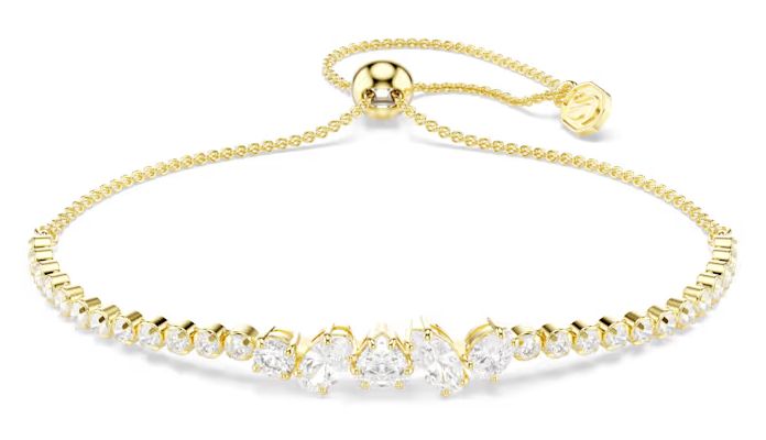 Swarovski 5747939 Mesmera bracelet, Mixed cuts, White, 18K Jewellery