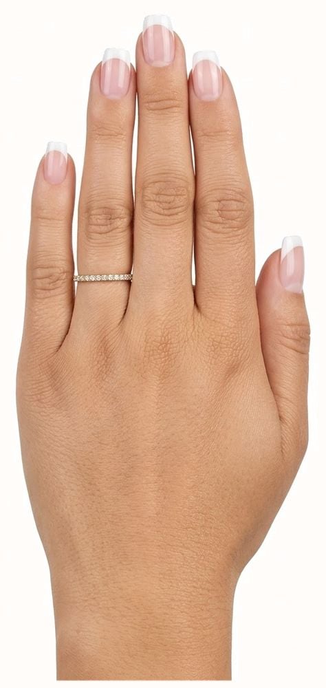 James Moore & Co 0.20ct Round Brilliant Natural Diamond 18ct Yellow Gold Half Eternity Ring J7928 - alternate view 4