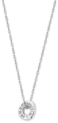ChloBo Tiny Twisted Rope Chain Power Within Necklace Sterling Silver SNTRC3460