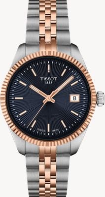 Tissot Women's Ballade (34mm) Blue Dial / Two-Tone Stainless Steel Bracelet T1562102204100