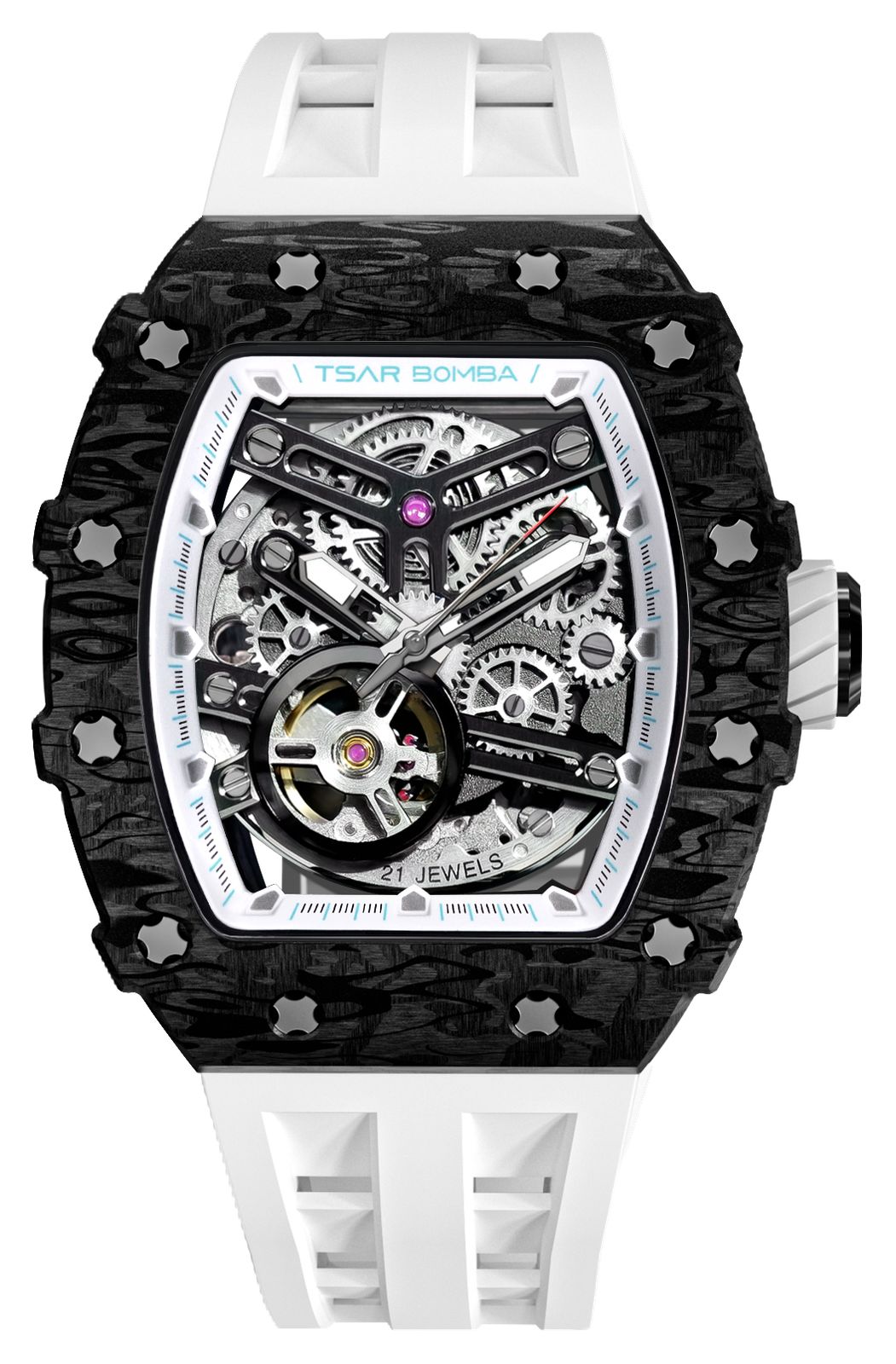 TSAR BOMBA TB8208CF-40 Elemental Series Carbon Fiber Watch