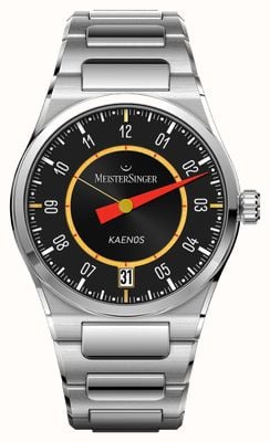 MeisterSinger x Alain Silberstein Edition Kaenos Grand-Date (40mm) Black Dial / Stainless Steel Bracelet ED-KSGD-AS2025