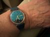 Customer picture of Swatch BLUE AWAY (34mm) Blue Solar Spectrum Glass Dial / Blue Biosourced Material Strap SO28K700