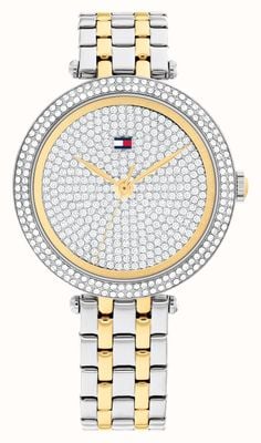 Tommy Hilfiger Women's Natalie (34mm) Silver Crystal Dial / Two-Tone Stainless Steel Bracelet 1782760