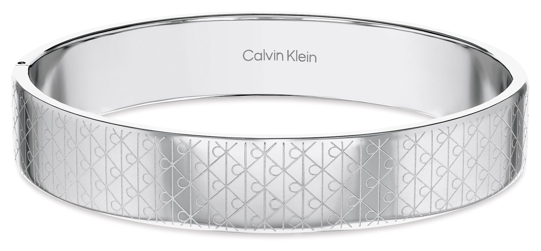 Calvin Klein 35000855 Ck Iconic Silver Bangle - One Size Jewellery