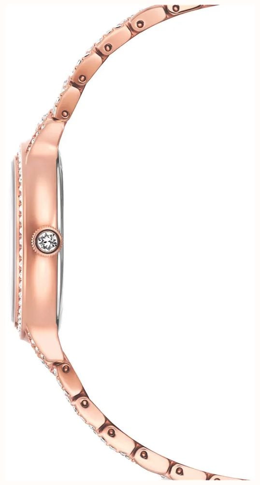 Swarovski Imber watch, Swiss Made, Metal bracelet, Green, Rose gold-tone finish 5746221 - alternate view 3