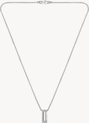 BOSS Jewellery Men's Candor Dog Tag Stainless Steel Necklace 1580749