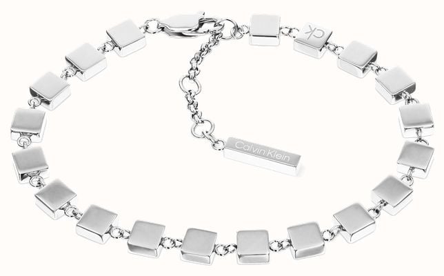 Calvin Klein Ladies Geometric Bracelet - Silver 35000841