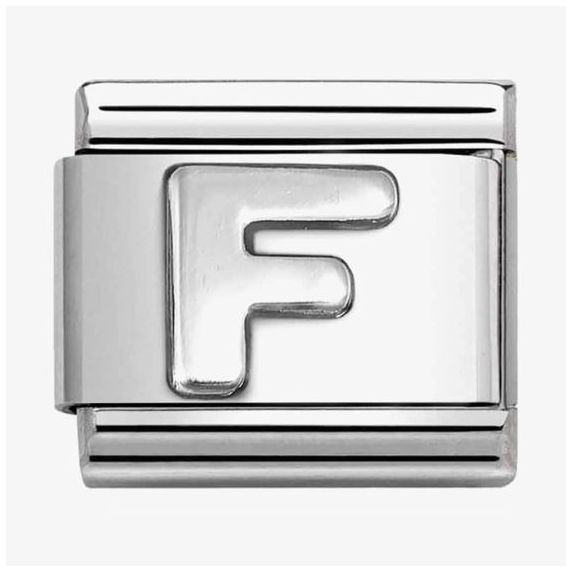 Nomination 330113/06 Classic Letter F Oxidised Charm Jewellery