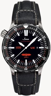 Sinn UX EZM 2B Leather 403.051 COWHIDE WHITE STITCH