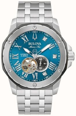 Bulova Marc Anthony Series A Marine Star (45mm) Blue Dial / Stainless Steel Bracelet 98D184