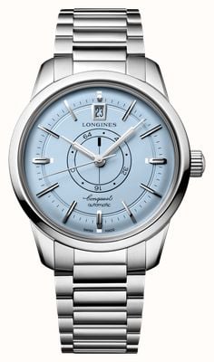 LONGINES Conquest Heritage Central Power-Reserve (38mm) Light Blue Opaline Dial / Stainless Steel Bracelet L16484926