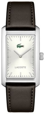 Lacoste Santiago Brown Leather Silver Dial Watch 2011527