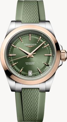 LONGINES Conquest Automatic (34mm) Green Dial / Green Rubber Strap L34305029