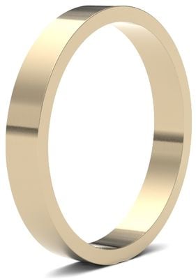James Moore Wedding Ring  | 18ct Yellow Gold | 3mm | Light | Size Flat | AG_3GLF-18Y AG_3GLF-18Y