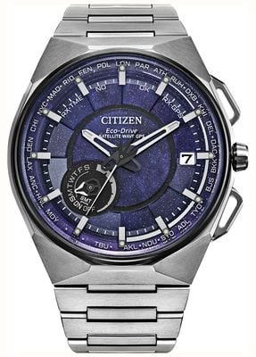 Citizen Eco-Drive Satellite Wave GPS Titanium (45mm) Blue Cosmos Dial / Titanium Bracelet CC3097-52L