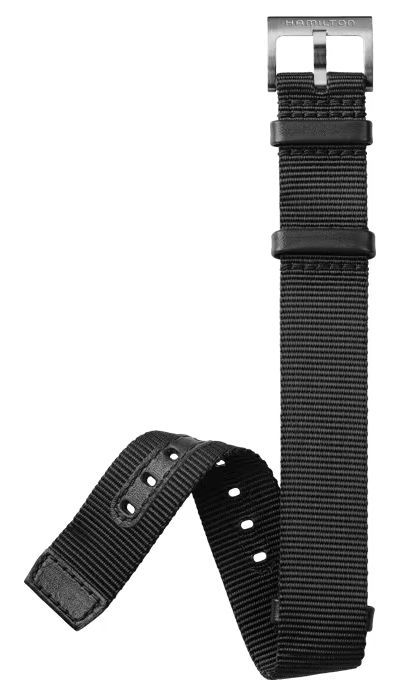 Hamilton Straps H6006821041 Khaki Field Black NATO Strap - Watch