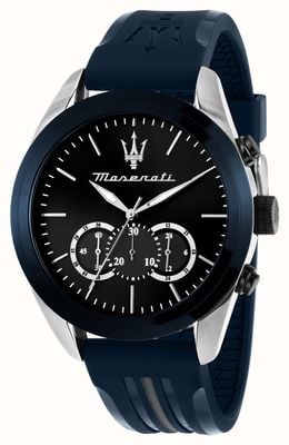 Maserati Men's Traguardo (45mm) Blue Chronograph Dial / Blue Silicone Strap R8871612046
