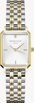 Rosefield Octagon XS - Gift Set (19.5mm) White Dial / Two-Tone Stainless Steel Bracelet OWDSG-X279