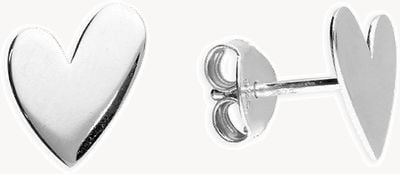 Sterling Silver Heart Stud Earrings H7168/S