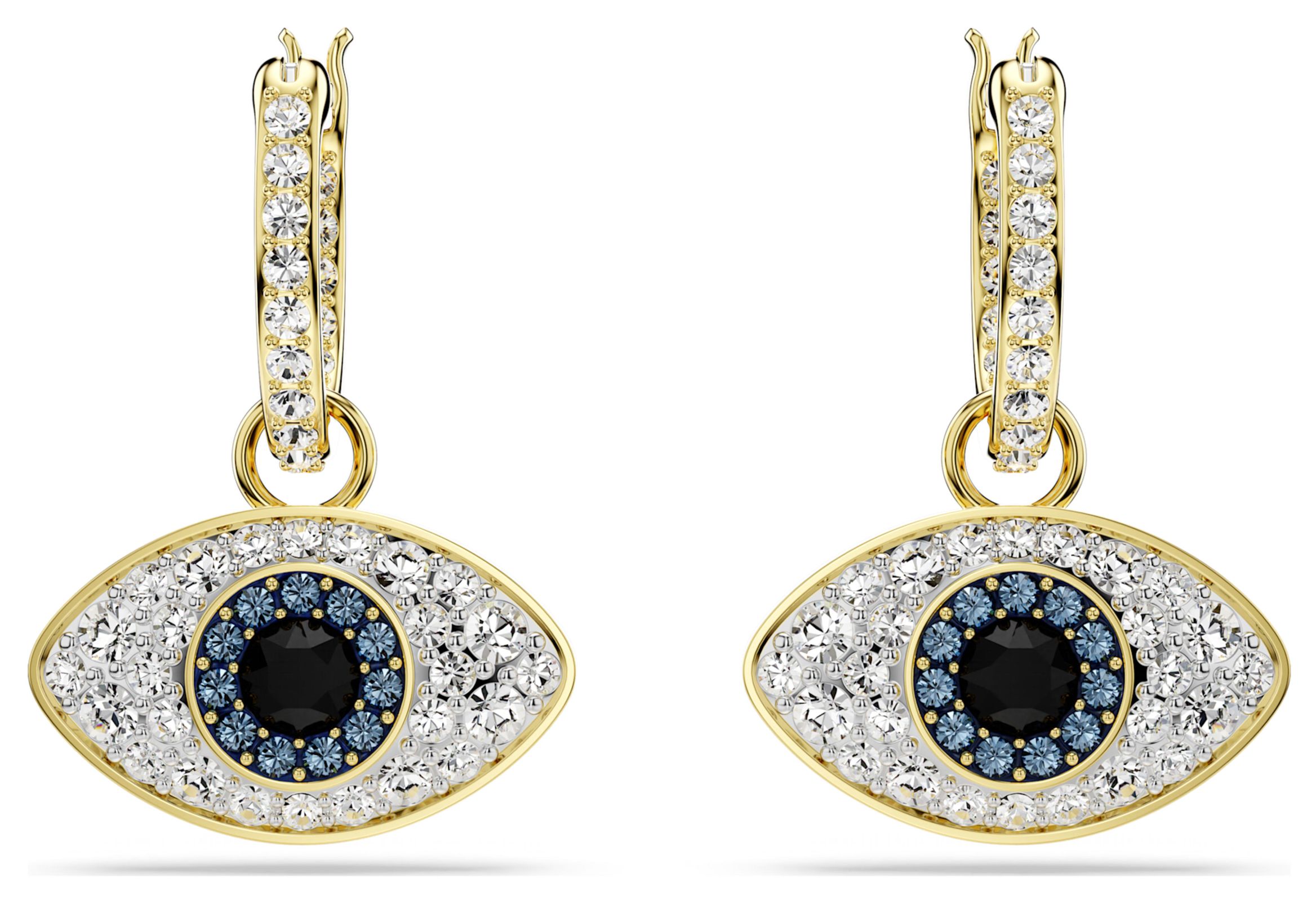 Swarovski 5692163 Symbolica Drop Earrings Evil Eye Blue and Jewellery