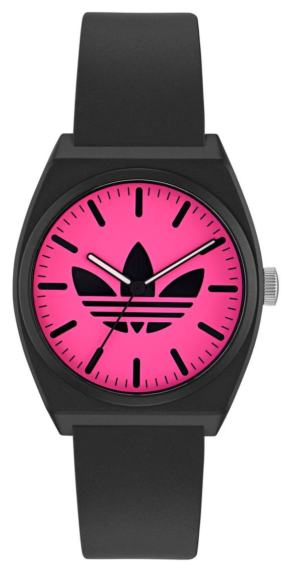 Adidas AOST25548 PROJECT TWO (38mm) Pink Dial / Black Rubber Watch