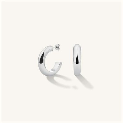 Rosefield Jewellery Daily Solid Hoops Silver Earring JEDSS-J804