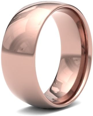 James Moore Wedding Rings | 9ct Rose Gold | 8mm | Light | Traditional Court | AG_8LLC-9R