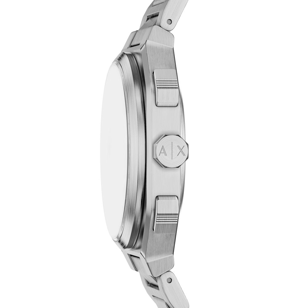Armani Exchange Dual-Time Quartz (40mm) Black Dial / Stainless Steel Bracelet AX1475 - alternate view 2