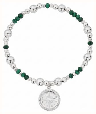 ChloBo Forever Wandering Malachite Drop Star Sterling Silver SBSETM9333228