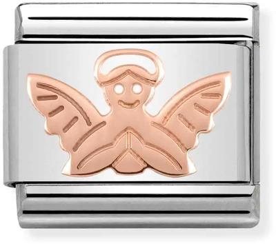 Nomination Classic Angel 9ct Rose Gold Steel Charm 430104/14