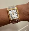 Customer picture of Maurice Lacroix Fiaba Square (24mm) Silver Sunbrushed 'fliniqué' Dial / Two-Tone Stainless Steel Bracelet FA1205-PVY02-110-A