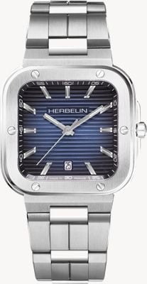 Herbelin Cap Camarat Blue Rectangular Dial Watch 12246B15