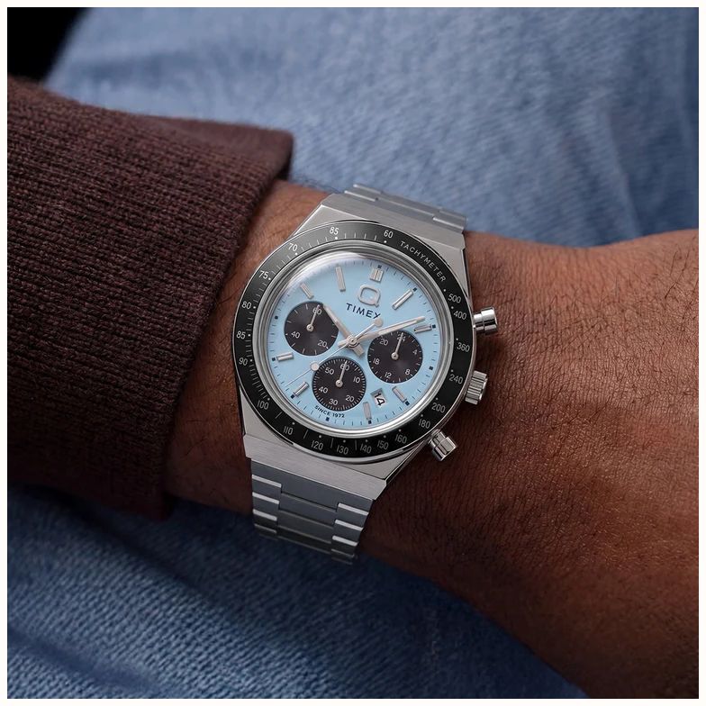 Timex Q Sport Timex Chronograph 40mm Stainless Steel Bracelet TW2Y88600 - alternate view 6