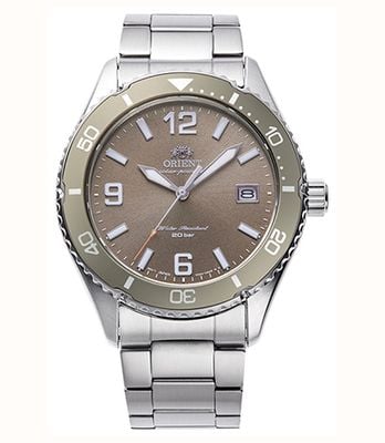 Orient Solar Sports Diver (39.9mm) Cocoa Brown Dial / Stainless Steel Bracelet RA-WJ0004Y10B
