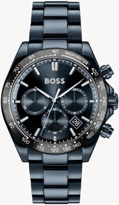 BOSS HERO 2.0 Chronograph (44mm) Dark Blue Dial / Dark Blue PVD Stainless Steel Bracelet 1514270