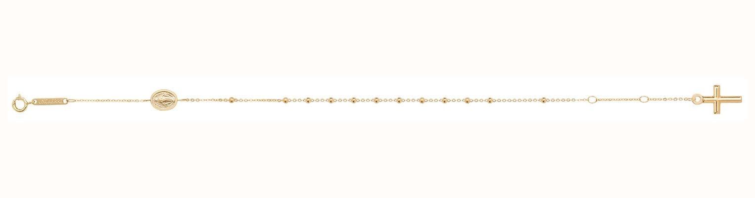 James Moore TH Women's 9ct Yellow Gold 7.5 Inches Rosary Bracelet BR071