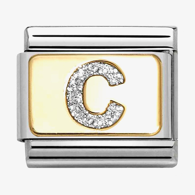 Nomination Classic Letter C Glitter Charm 030291/03