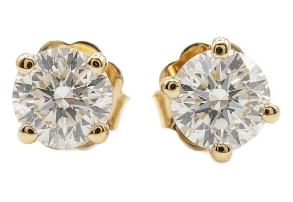 James Moore & Co ER100-K-Y 18ct Yellow Gold 1.00ct total 4 Jewellery