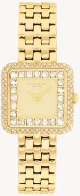Coach Cass Two-Hand Quartz (24.2mm) Gold Dial / Gold PVD Stainless Steel Bracelet 14504559