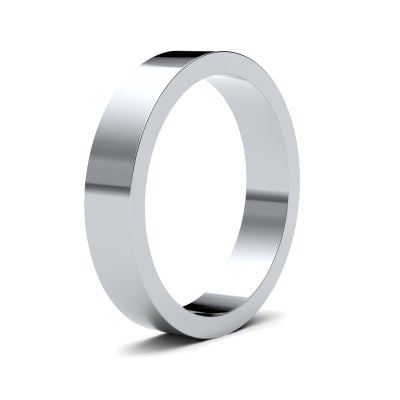 James Moore Wedding Ring  | 4mm | Medium | Size Flat | AG_4LMF-9W AG_4LMF-9W