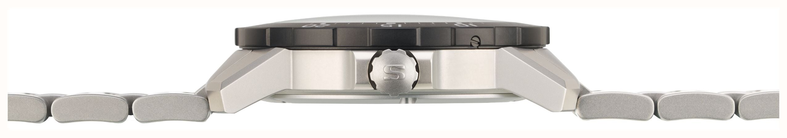 Sinn EZM 19 Mission Timer Automatic (41mm) Matte Black Dial / Stainless Steel H-Link Bracelet 119.010 - alternate view 3