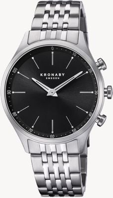 Kronaby Men’s Stainless Steel Hybrid Smartwatch with Steel Bracelet S3777/3