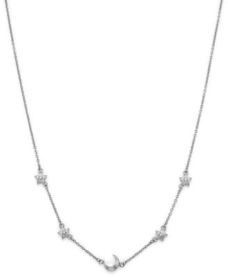 Olivia Burton Celestial Mini North Star and Moon Silver Tone Necklace 24100620