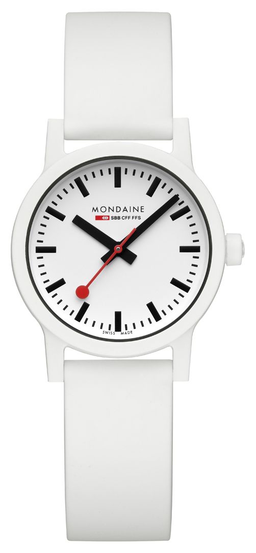 Mondaine MS1.32110.RA Essence Quartz (32mm) White Dial / Watch