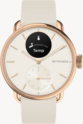 Withings ScanWatch 2 - Hybrid Smartwatch with ECG (38mm) Sand Hybrid Dial / Sand Silicone Watch HWA10-MODEL 3-ALL-INT