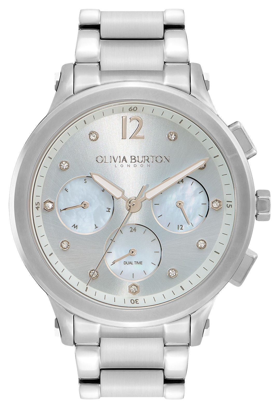 Olivia Burton 24000065 Sports Luxe | Silver Mother-of-Pearl Watch